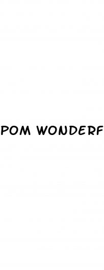 pom wonderful erectile dysfunction