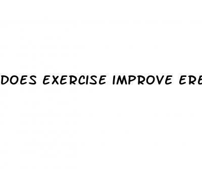 does exercise improve erectile dysfunction