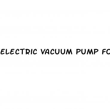 electric vacuum pump for erectile dysfunction