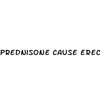 prednisone cause erectile dysfunction