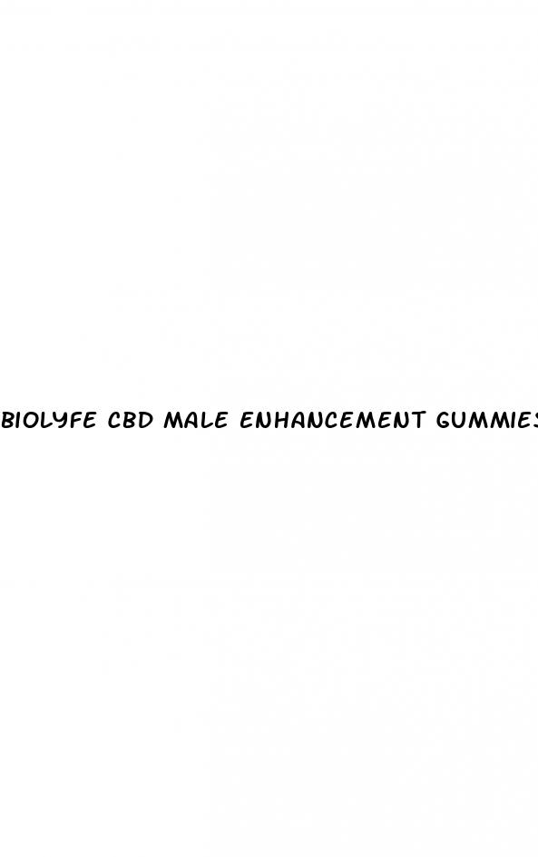 biolyfe cbd male enhancement gummies