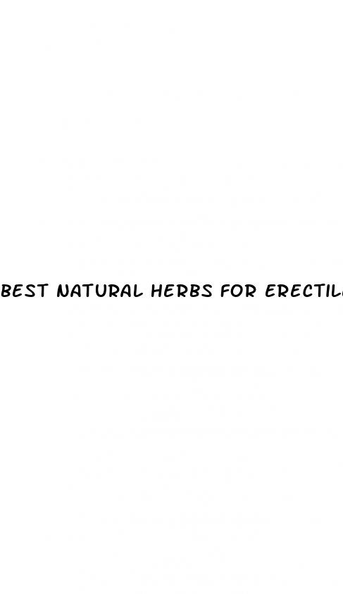 best natural herbs for erectile dysfunction
