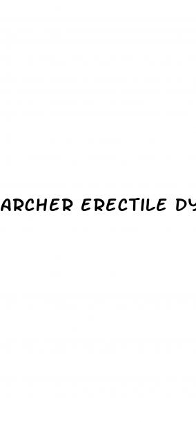 archer erectile dysfunction