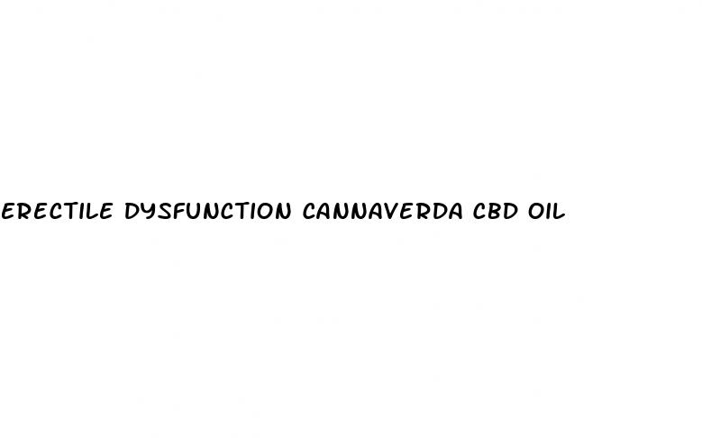 erectile dysfunction cannaverda cbd oil