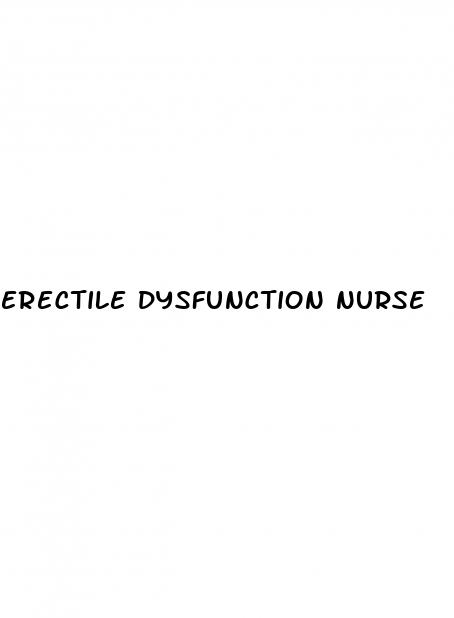 erectile dysfunction nurse