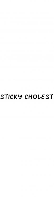 sticky cholesterol plaque and erectile dysfunction
