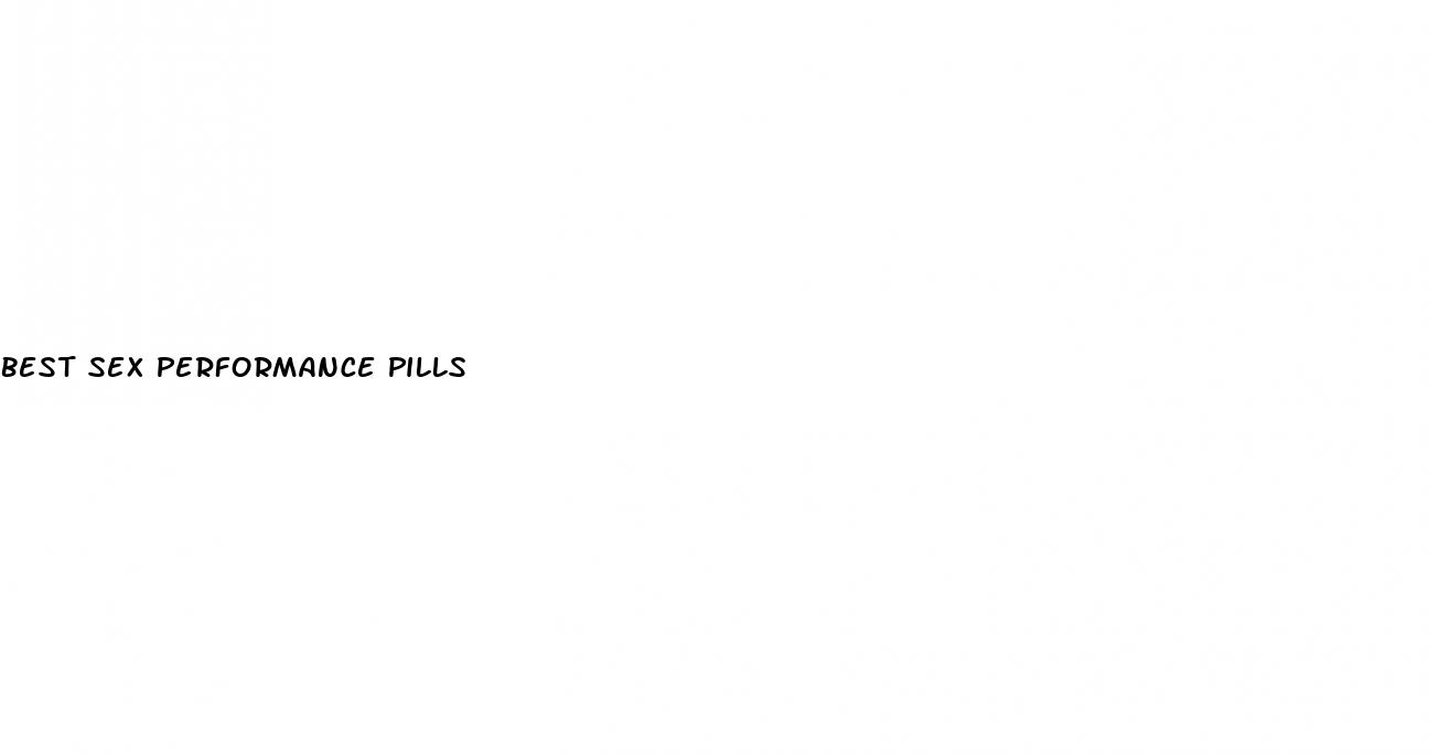 best sex performance pills