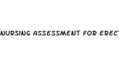 nursing assessment for erectile dysfunction
