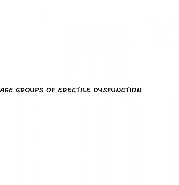 age groups of erectile dysfunction