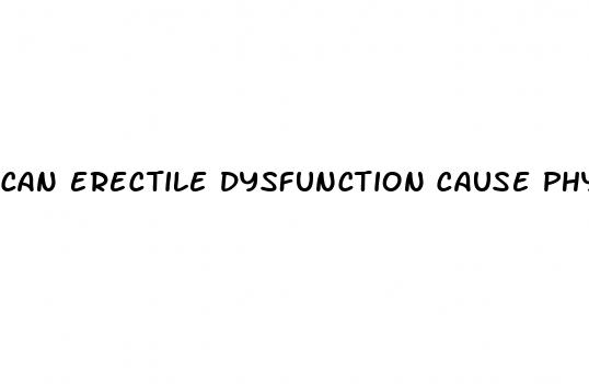 can erectile dysfunction cause physical health problems
