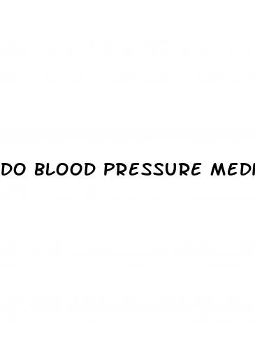 do blood pressure medicines cause erectile dysfunction
