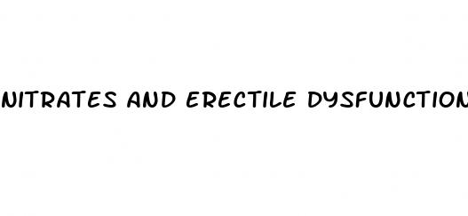 nitrates and erectile dysfunction
