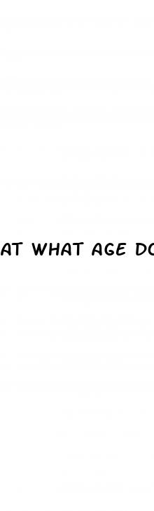 at what age do most men see erectile dysfunction