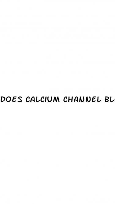 does calcium channel blockers cause erectile dysfunction