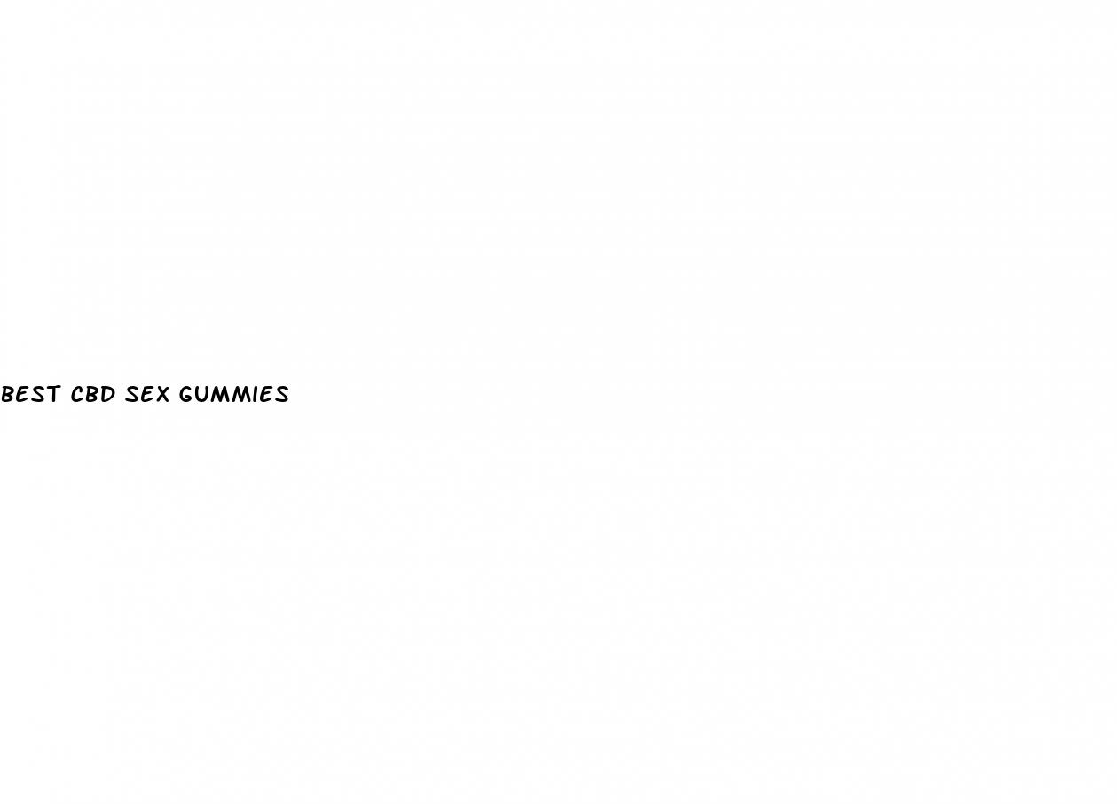 best cbd sex gummies