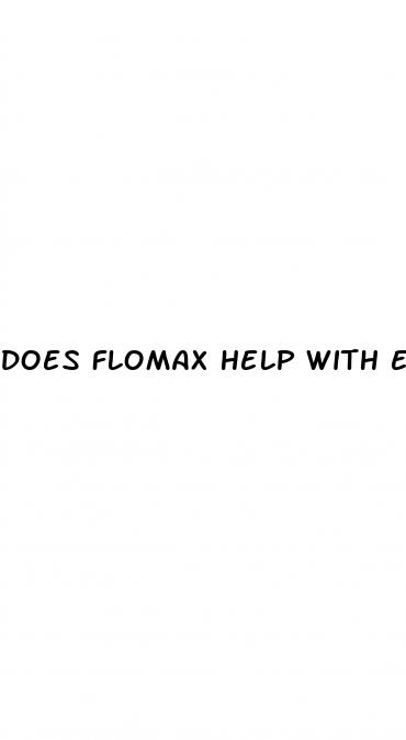 does flomax help with erectile dysfunction