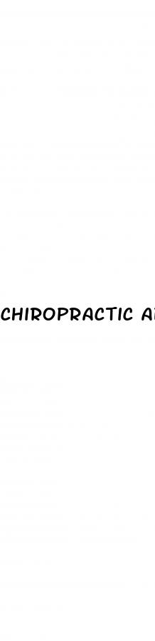 chiropractic adjustment erectile dysfunction