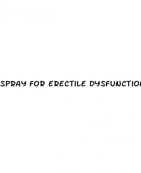 spray for erectile dysfunction