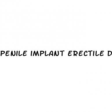 penile implant erectile dysfunction urology
