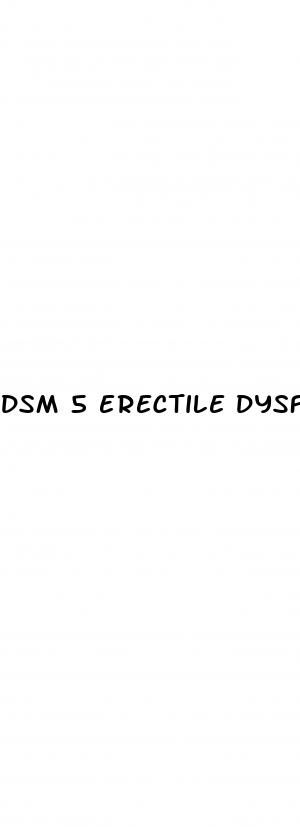 dsm 5 erectile dysfunction
