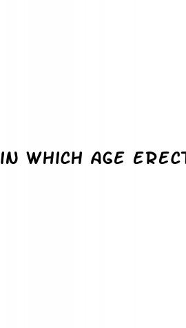 in which age erectile dysfunction