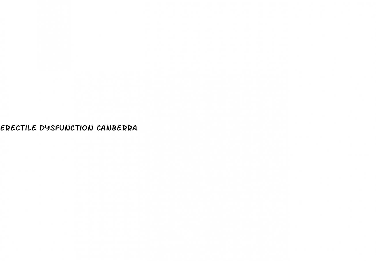 erectile dysfunction canberra