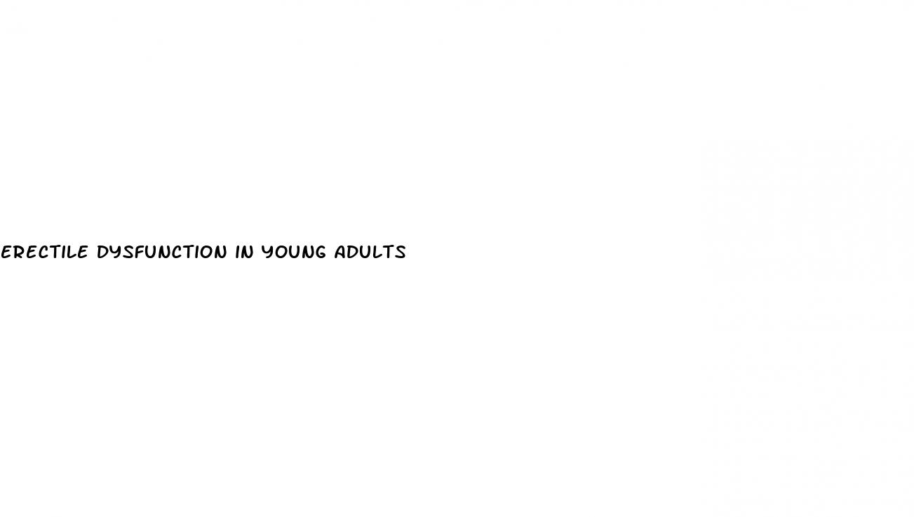 erectile dysfunction in young adults