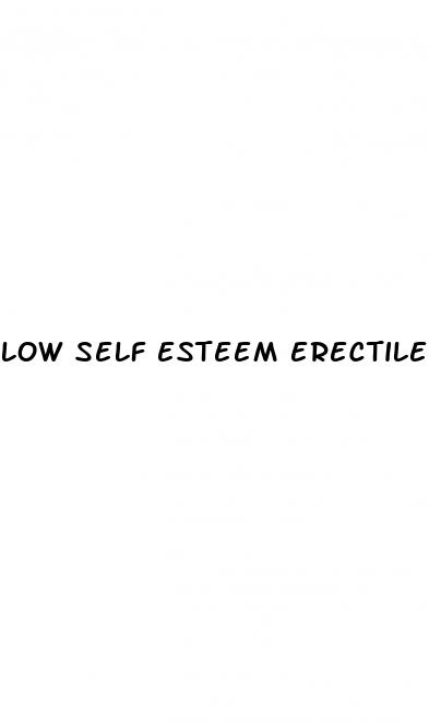 low self esteem erectile dysfunction