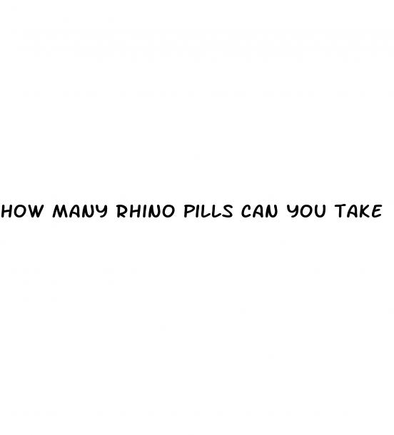 how many rhino pills can you take