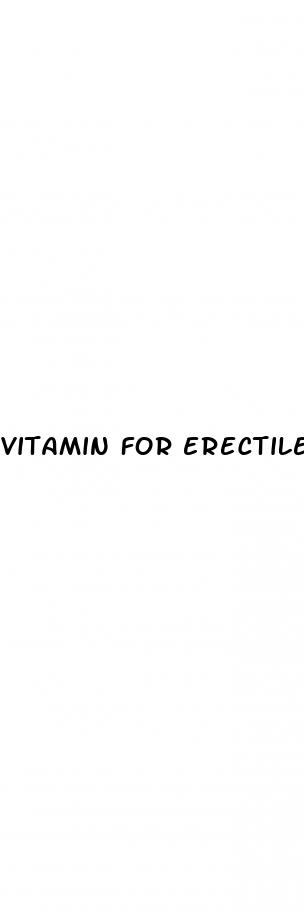 vitamin for erectile dysfunction