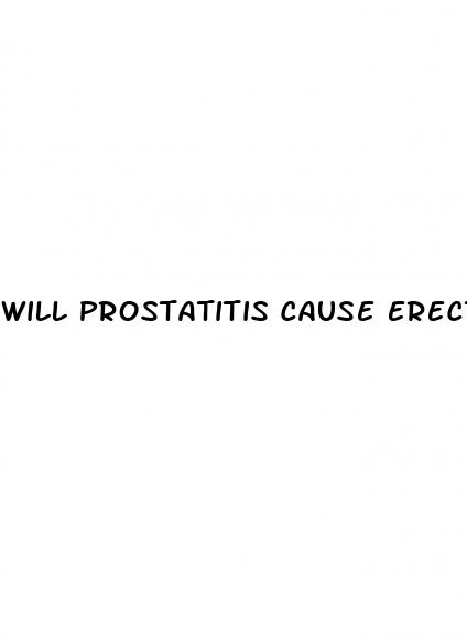 will prostatitis cause erectile dysfunction