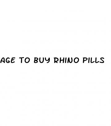 age to buy rhino pills