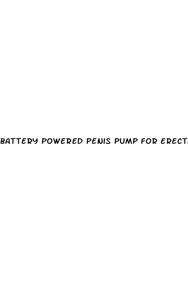 battery powered penis pump for erectile dysfunction