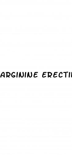 arginine erectile dysfunction treatment