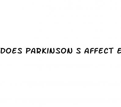 does parkinson s affect erectile dysfunction