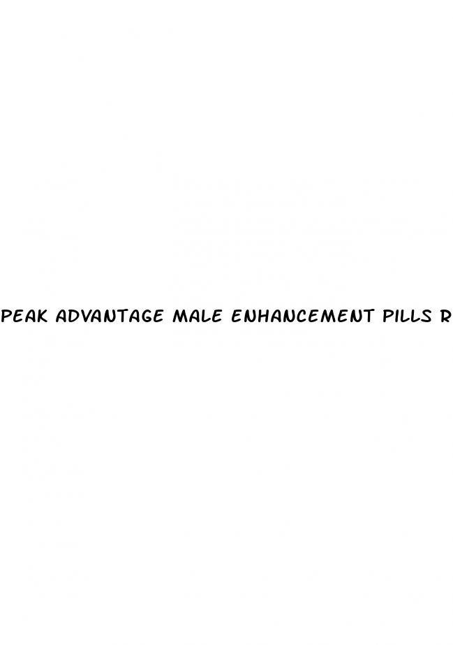 peak advantage male enhancement pills reviews