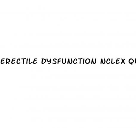 erectile dysfunction nclex questions