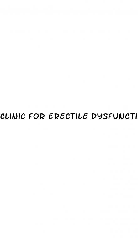 clinic for erectile dysfunction