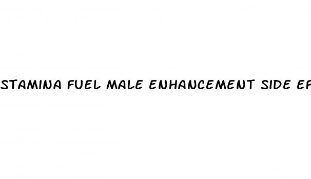 stamina fuel male enhancement side effects