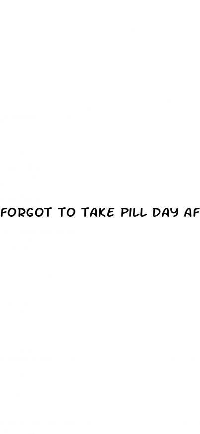 forgot to take pill day after sex