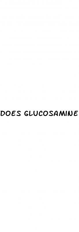 does glucosamine cause erectile dysfunction