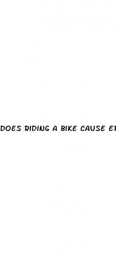 does riding a bike cause erectile dysfunction