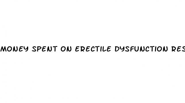 money spent on erectile dysfunction research