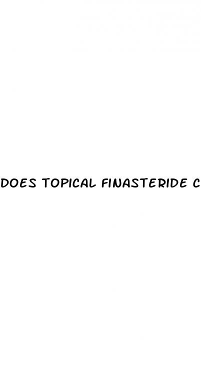 does topical finasteride cause erectile dysfunction