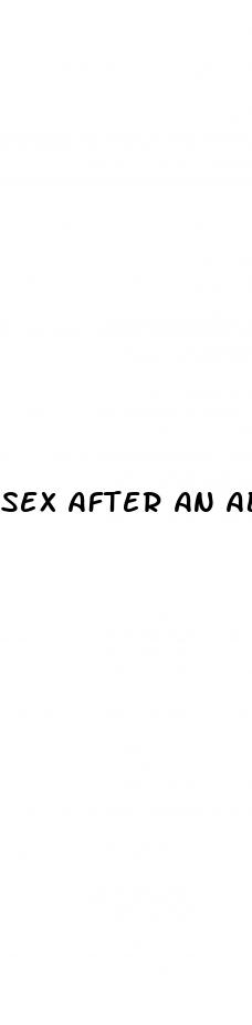sex after an abortion pill