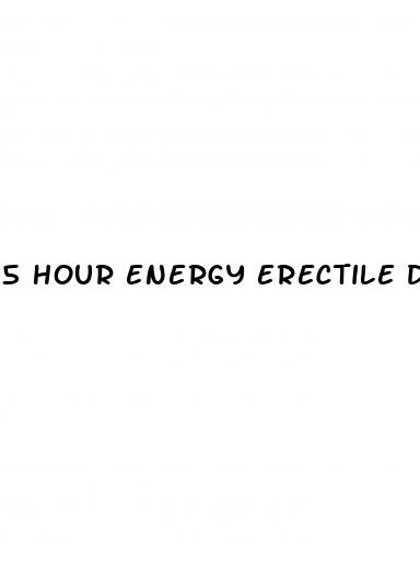 5 hour energy erectile dysfunction