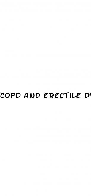 copd and erectile dysfunction