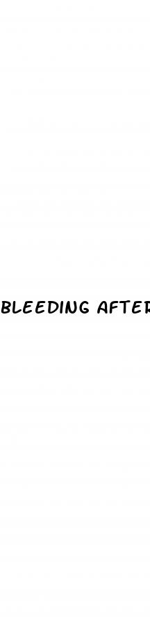 bleeding after sex after coming off pill