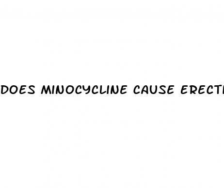 does minocycline cause erectile dysfunction