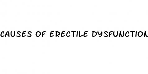 causes of erectile dysfunction in your 20s